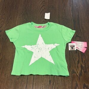 So Nikki Girl’s Green Tee with White Star Size Medium